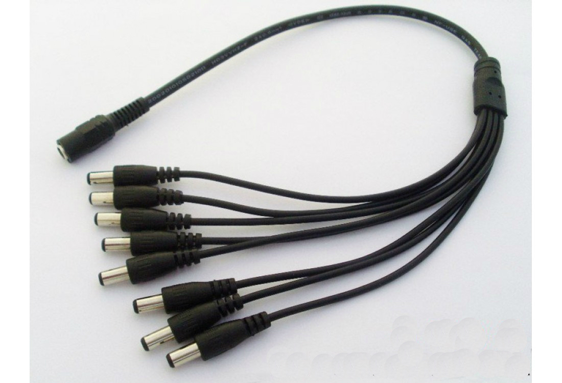 CCTV-SPLITTER napájecí rozbočka 1/8 pro napájení CCTV kamer, rozbočovač
