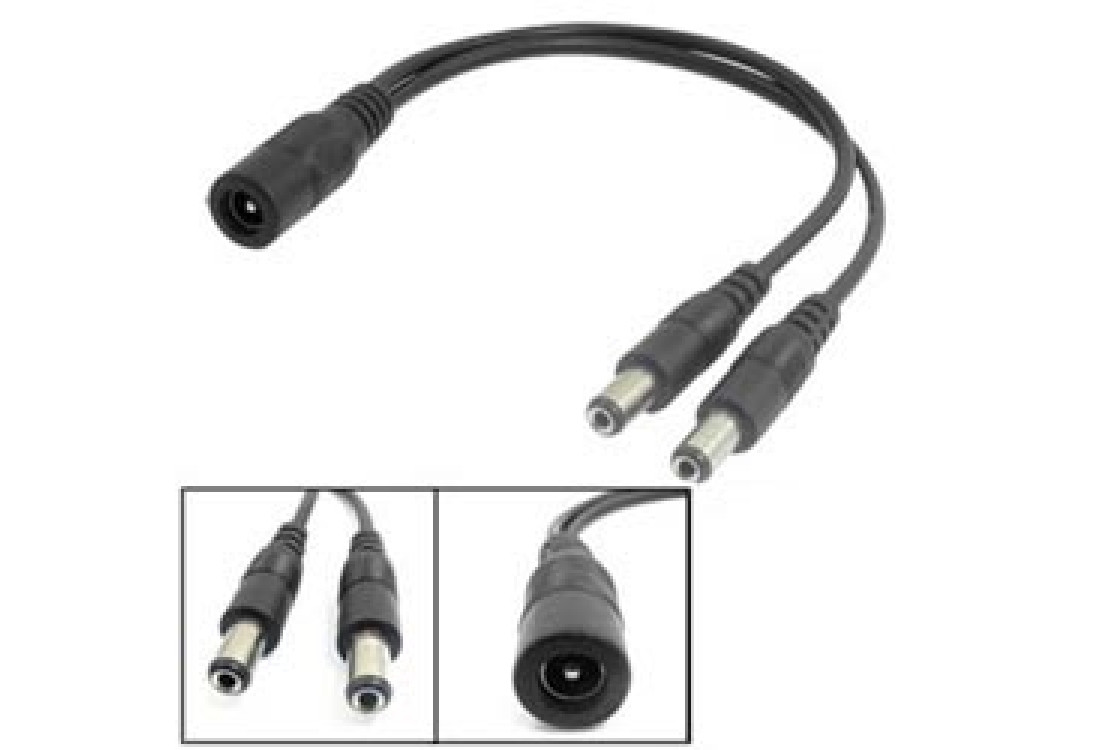 CCTV-SPLITTER napájecí rozbočka 1/2 pro napájení CCTV kamer, rozbočovač