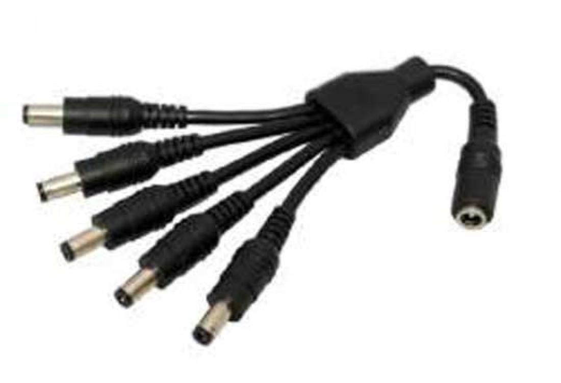 CCTV-SPLITTER napájecí rozbočka 1/5 pro napájení CCTV kamer, rozbočovač