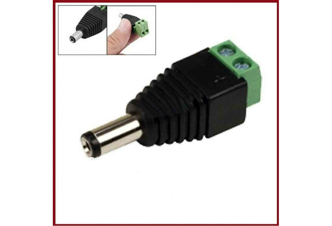 Napájecí konektor 5,5/2,1mm, DC koncovka samec