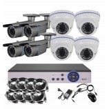 8CH 5MPx STARVIS kamerový set CCTV EONBOOM VR4+4W - DVR s LAN a 4+4 venkovní vari bullet/dome kamery